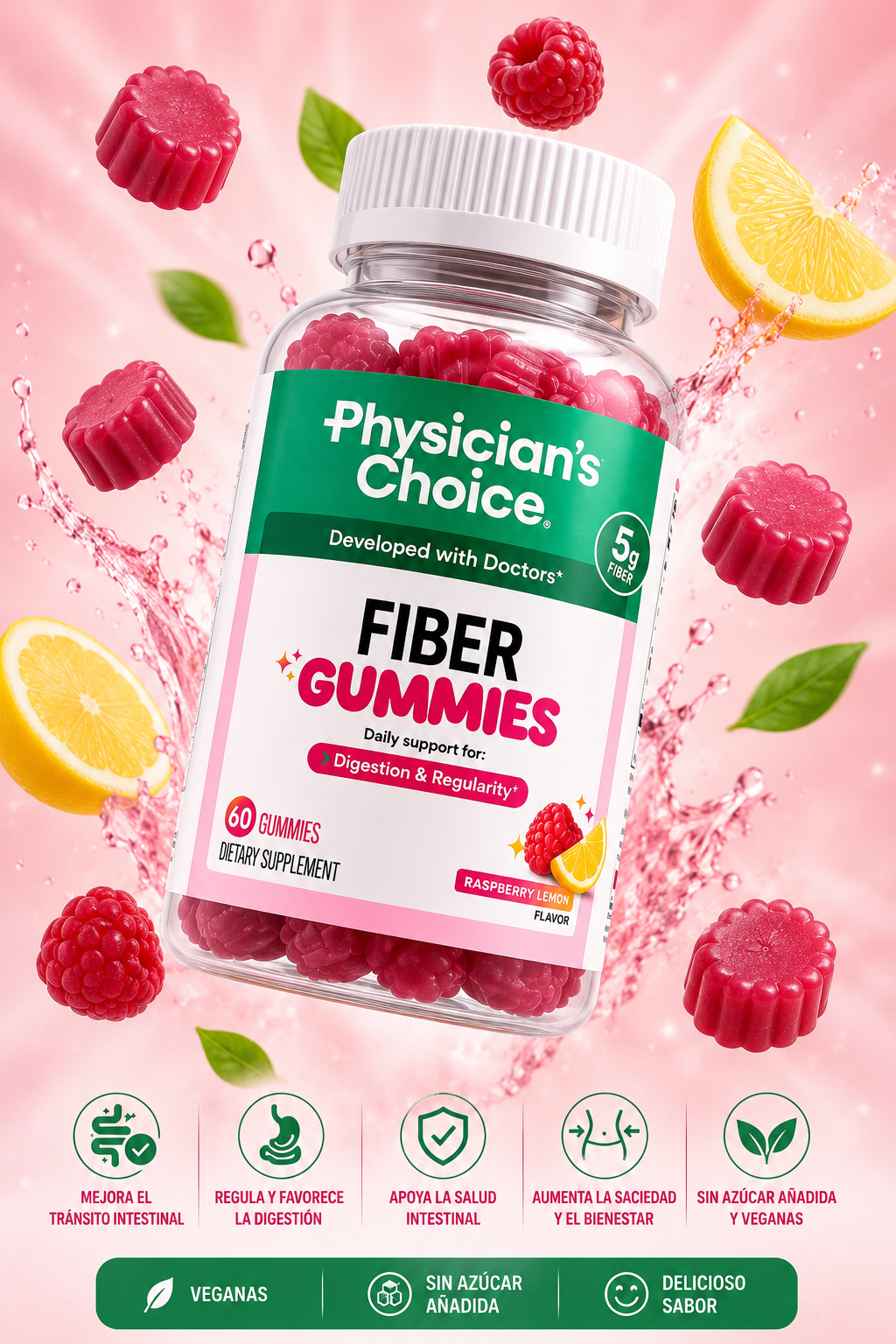 Fiber Gummies: mejora digestión y regula tu intestino