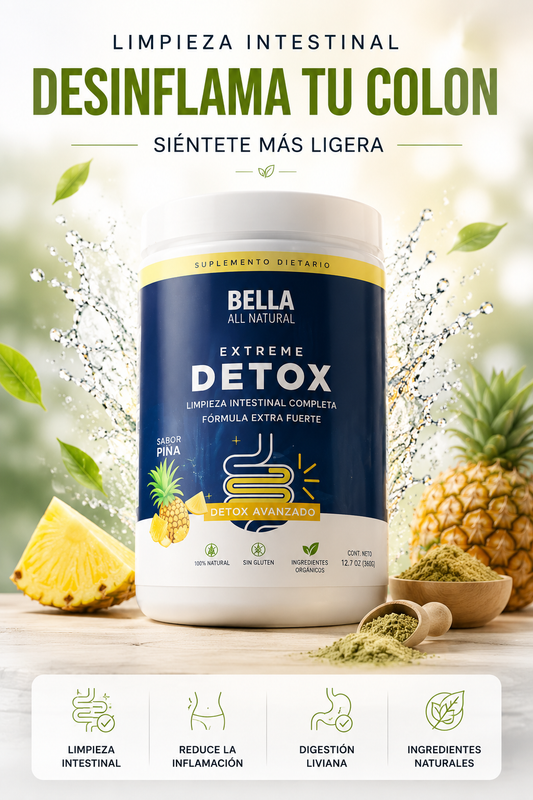 Bella Detox Intestinal: Desinflama tu abdomen y limpia tu colon