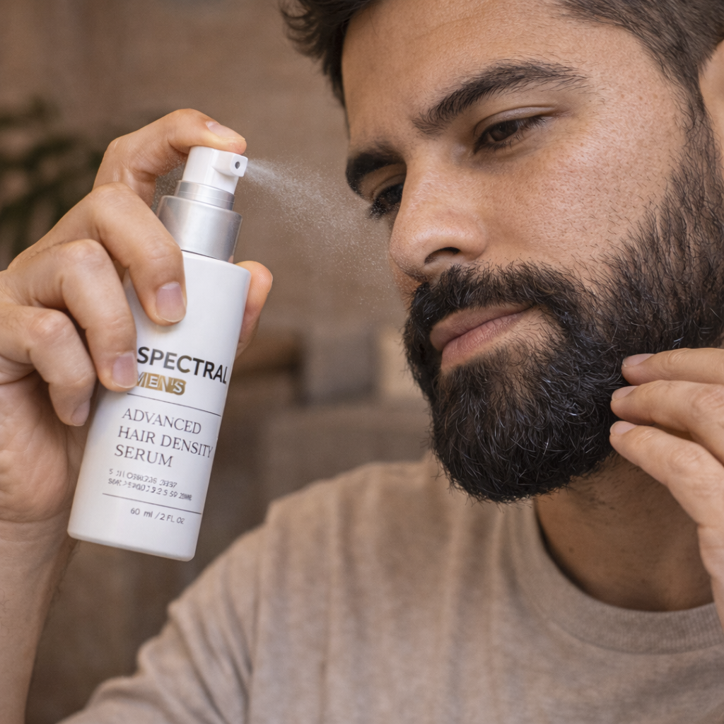 Spectral men's:Aumenta densidad en cabello y barba PRODUCTO AMERICANO