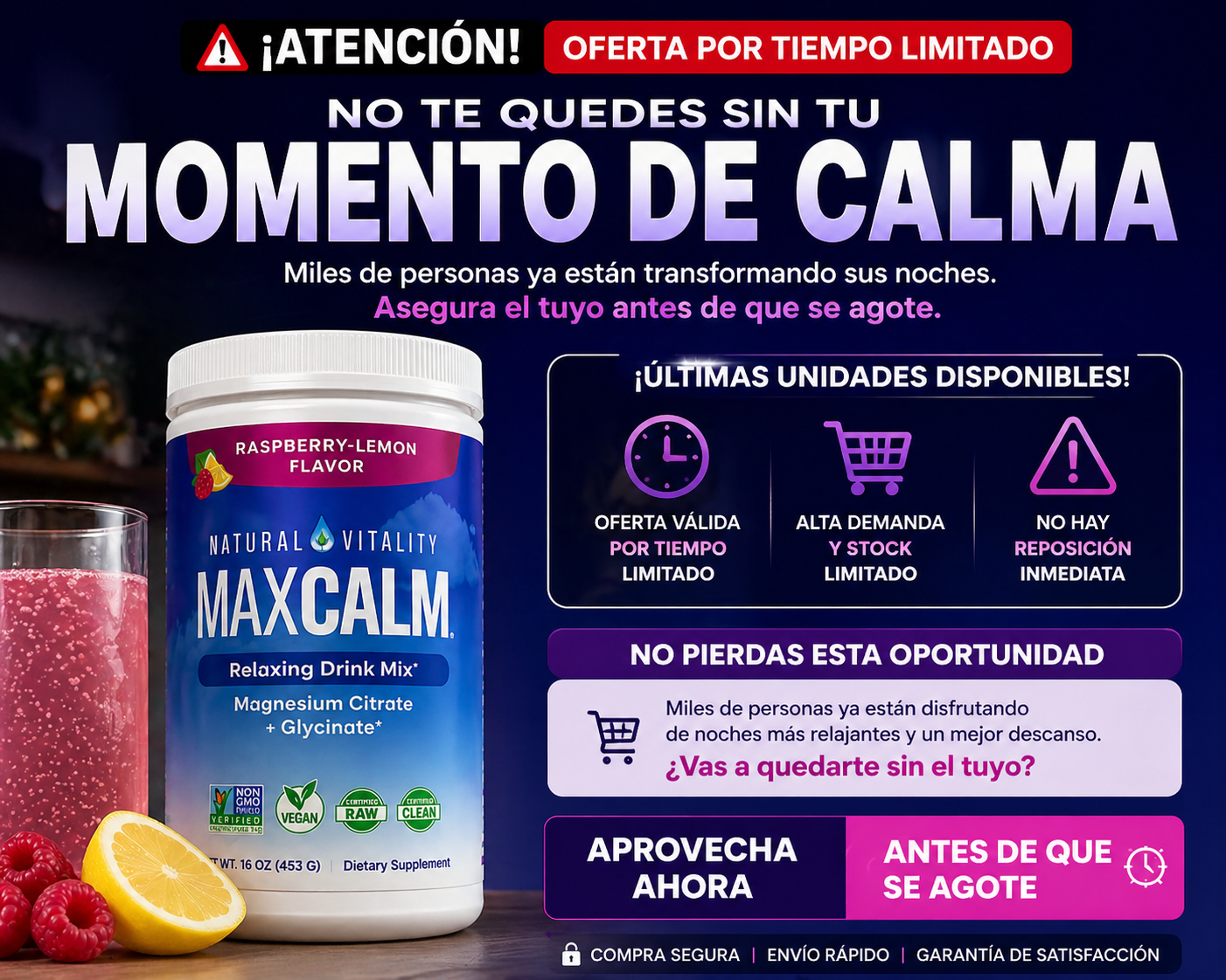 Max Calm: Menos estrés, más calma y descanso cada noche