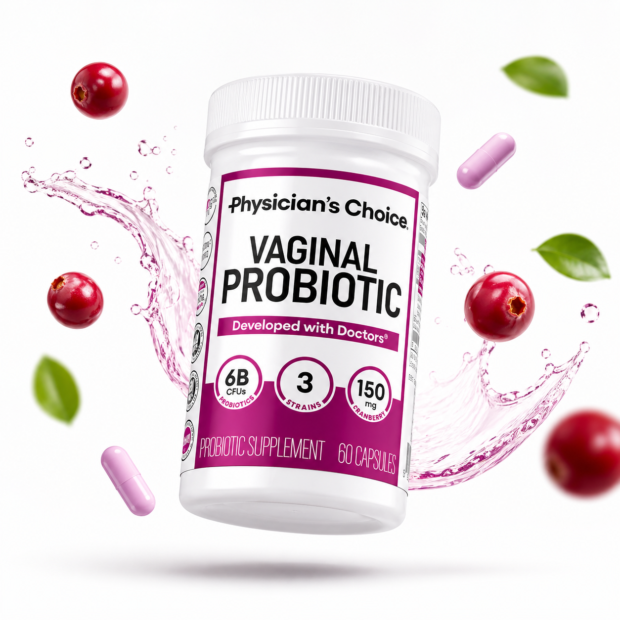 Physician's Choice Probiotico Vaginal :Di adiós al mal olor y recupera confianza íntima