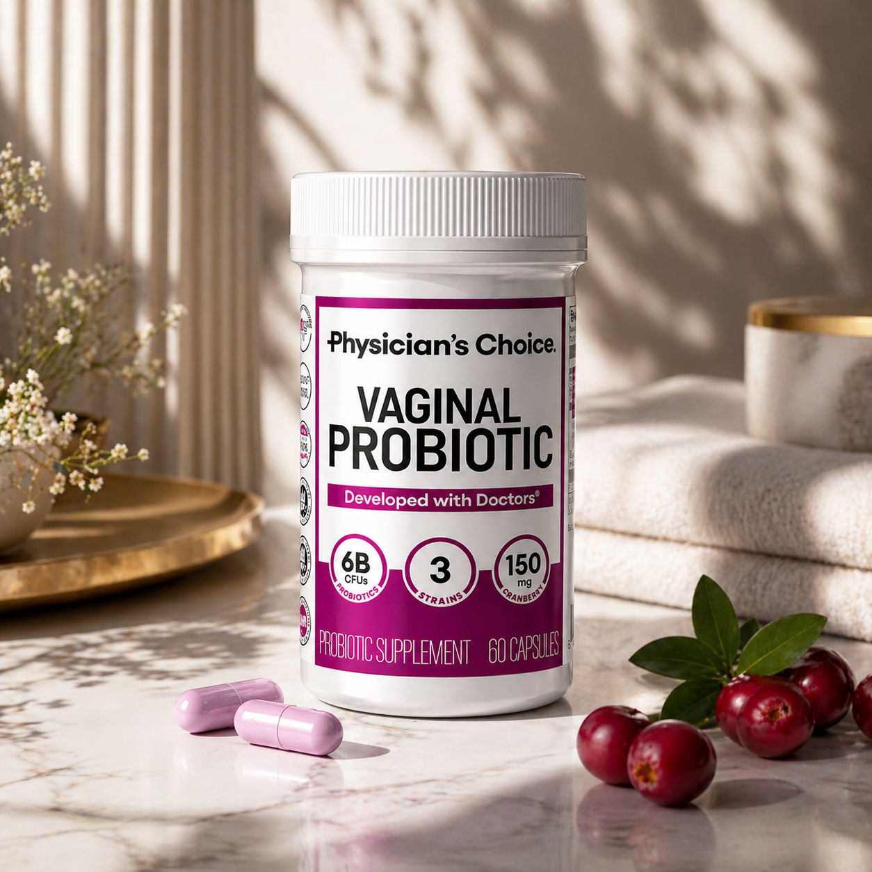 Physician's Choice Probiotico Vaginal :Di adiós al mal olor y recupera confianza íntima